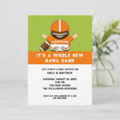 Football Baby shower Uitnodiging (Staand voorkant)