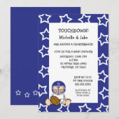 Football baby shower uitnodiging (Voorkant / Achterkant)