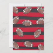 Football Baby shower Uitnodiging Sport Baby shower (Achterkant)