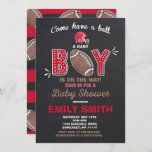 Football Baby shower Uitnodiging Sport Baby shower<br><div class="desc">Football Baby shower Uitnodiging. 
Ontwerp allemaal © PIXELPERFECTIONPARTYLTD</div>