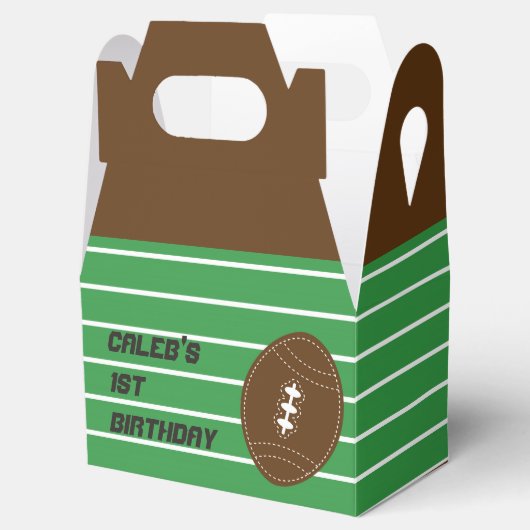 Football Baby shower Verjaardagsfeestje Favorboxen Bedankdoosjes (Geopend)