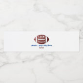 Football Baby shower Waterfles Etiket (Enkel label)