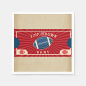  Football Baby shower Welkomstbord Servet (Voorkant)