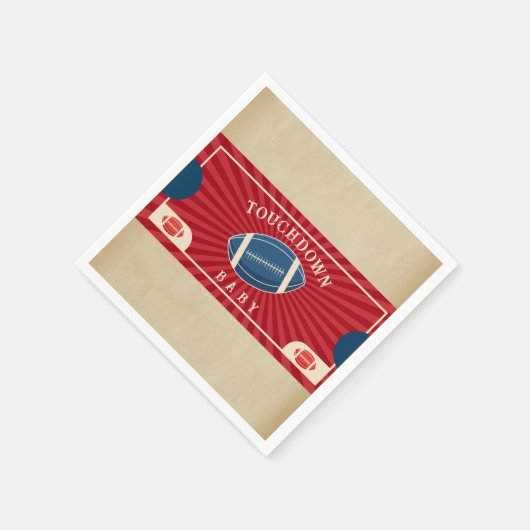  Football Baby shower Welkomstbord Servet (Hoek)