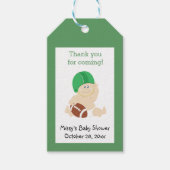 Football Baby Sportthema Aangepast cadeau Label Cadeaulabel (Voorkant)