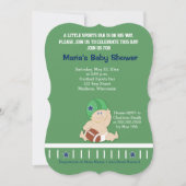 Football Baby Uitnodiging Baby shower (Voorkant)