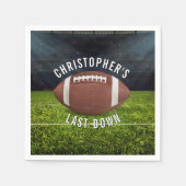 Football Bachelor Party Last Down Servet (Voorkant)