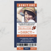 Football Bachelorette Party nodigt uit Kaart (Voorkant / Achterkant)