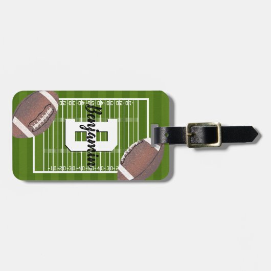 Football Bagagelabel (Voorkant horizontaal)
