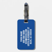 Football Bagagelabel (Achterkant verticaal)