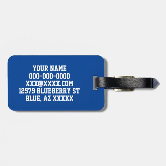 Football Bagagelabel (Achterkant horizontaal)