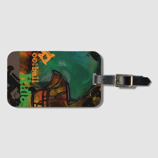 FOOTBALL BAGAGELABEL (Voorkant (horizontaal))