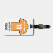 Football Bagagelabel - met oud Shirt (Achterkant horizontaal)