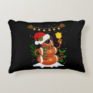 Football bal Snowman Santa Hat Vrolijk Kerstfeest Accent Kussen