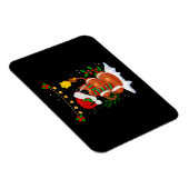 Football bal Snowman Santa Hat Vrolijk Kerstfeest Magneet (Rechterzijde)