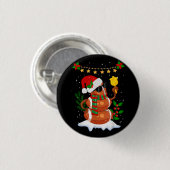 Football bal Snowman Santa Hat Vrolijk Kerstfeest Ronde Button 3,2 Cm (Voorkant /achterkant)