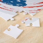 Football Ball en Red white storen Legpuzzel (Zijkant)