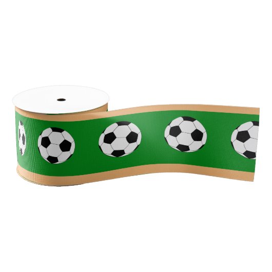 Football Ball Trendy Soccer mode/Sportventilatoren Grosgrain Lint (Spoel)