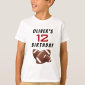 Football Ball Verjaardagsfeestje Gast van Eer T-shirt (Voorkant)