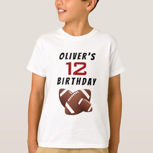 Football Ball Verjaardagsfeestje Gast van Eer T-shirt (Voorkant)