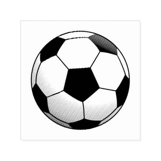 Football Ball, zelfinkend stempel (Design)