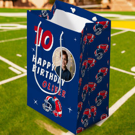 Football Ballenhelm Cartoon Foto Verjaardag Medium Cadeauzakje