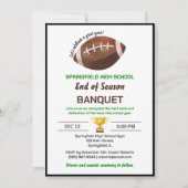 Football Banquet Kaart (Voorkant)