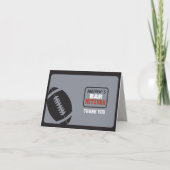 FOOTBALL Bar Mitzvah Uitnodiging Dank u wel (Voorkant)