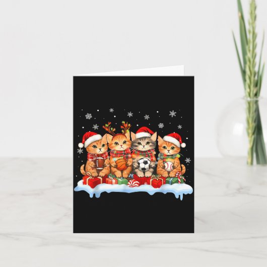 Football Baseball Basketball Player Funny Srt Chri Kaart (Voorkant)