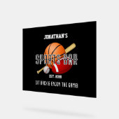 Football Basketbal Sportbar Acryl Bord (Hoek)