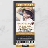 Football Bat Mitzvah Invites Kaart (Voorkant / Achterkant)