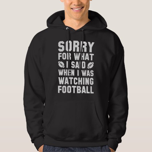 Football bekijken hoodie (Voorkant)
