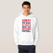 Football bekijken hoodie (Voorkant volledig)