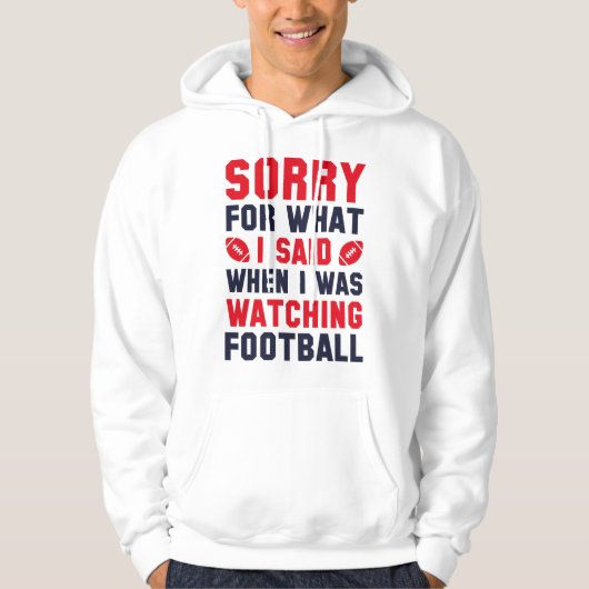 Football bekijken hoodie (Voorkant)
