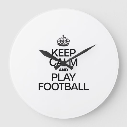 FOOTBALL BEWAREN EN SPELEN GROTE KLOK (Voorkant)