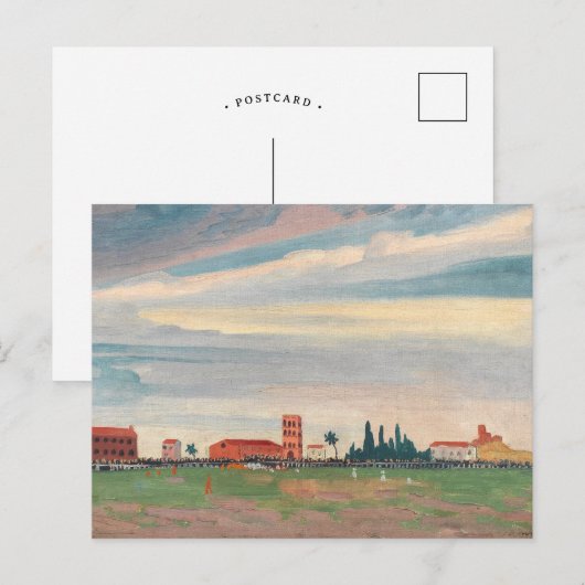 Football bij Collioure | James Dickson Innes Briefkaart (Voorkant / Achterkant)