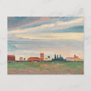 Football bij Collioure   James Dickson Innes Briefkaart