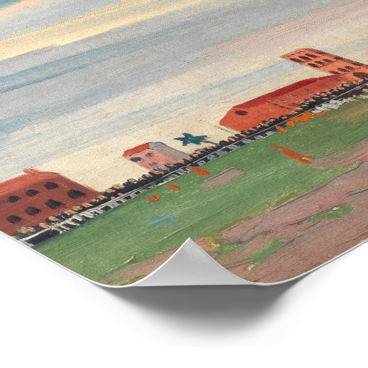 Football bij Collioure | James Dickson Innes Poster (Hoek)