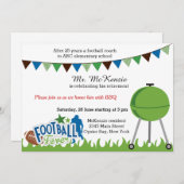 Football bij pensionering kaart (Voorkant / Achterkant)