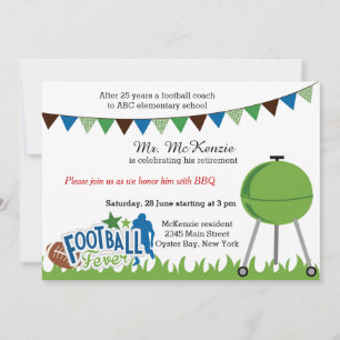Football bij pensionering kaart