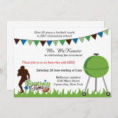 Football bij pensionering kaart (Voorkant / Achterkant)