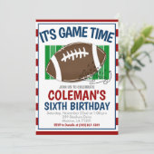 Football Birthday ANY COLOR COMBO Kaart (Staand voorkant)
