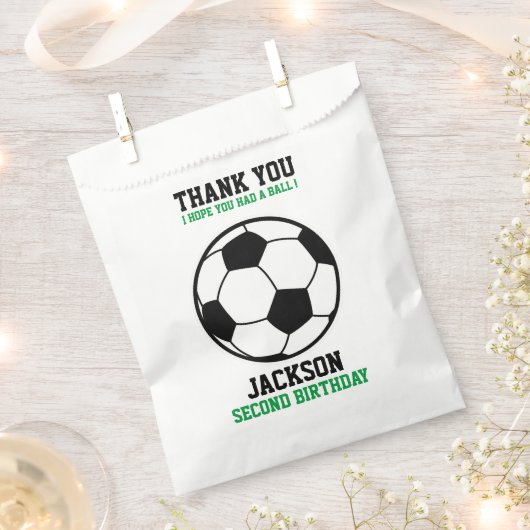 Football Birthday Baby shower Party Bedankzakje (Geknipt)