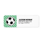 Football Birthday Baby shower Party Etiket (Voorkant)