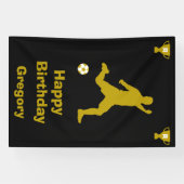 Football Birthday Banner (Horizontaal)