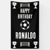 Football Birthday Banner (Verticaal)