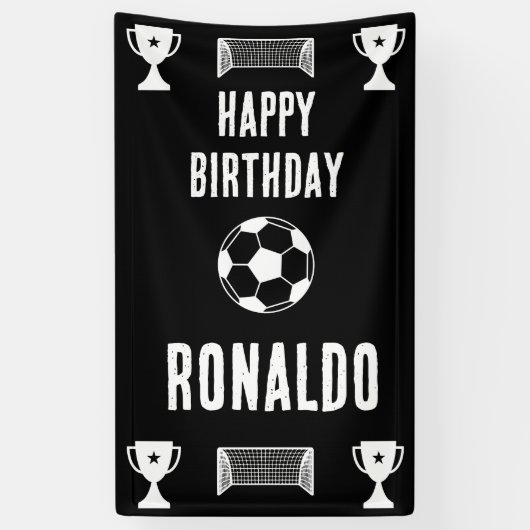 Football Birthday Banner (Verticaal)
