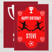 Football Birthday Banner (Voorkant / Achterkant)