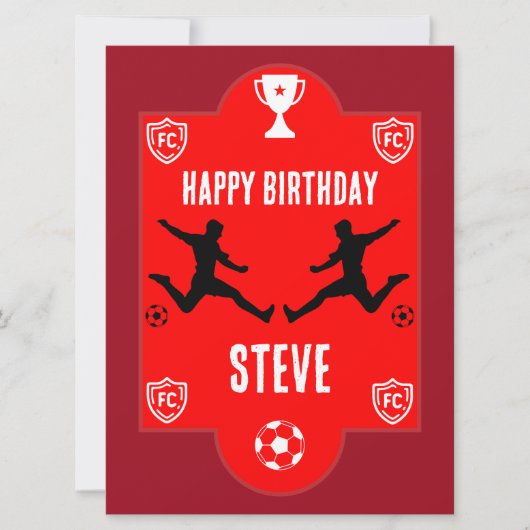 Football Birthday Banner (Voorkant)