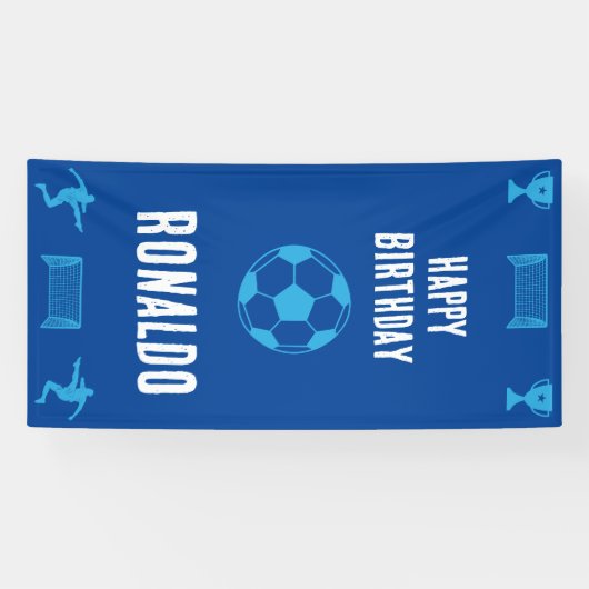 Football Birthday Banner (Horizontaal)